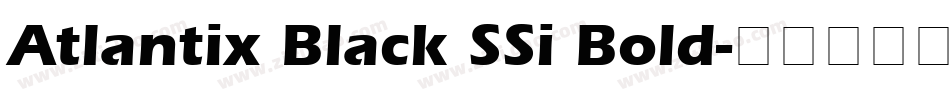 Atlantix Black SSi Bold字体转换